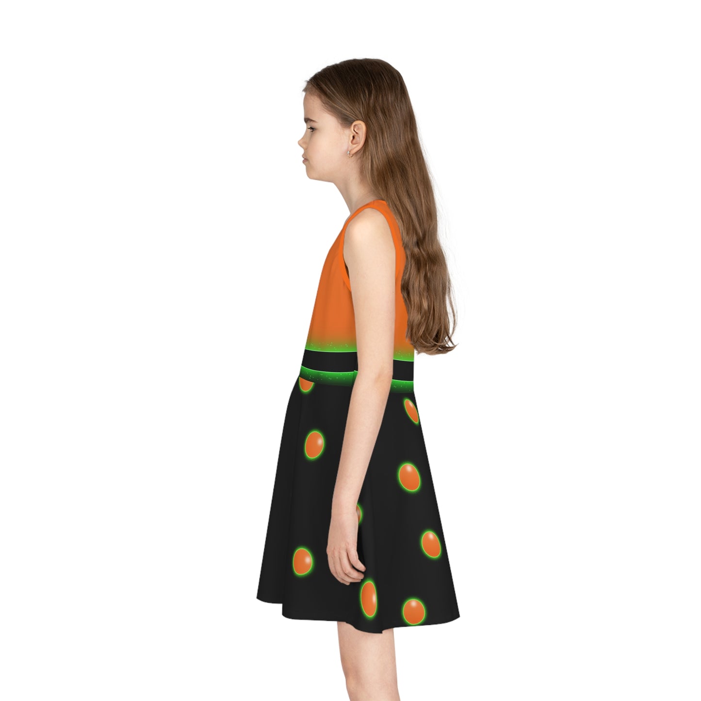 Halloween Vine Halloween Mouse Girls' Sleeveless Sundress