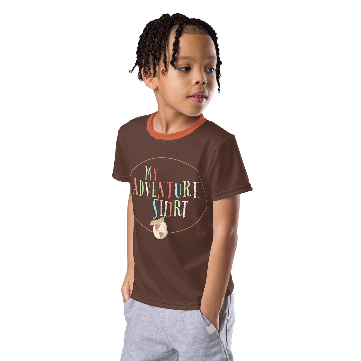 Adventure is out there Kids crew neck t-shirt adventure bookcasual cosplayWrong Lever Clothing
