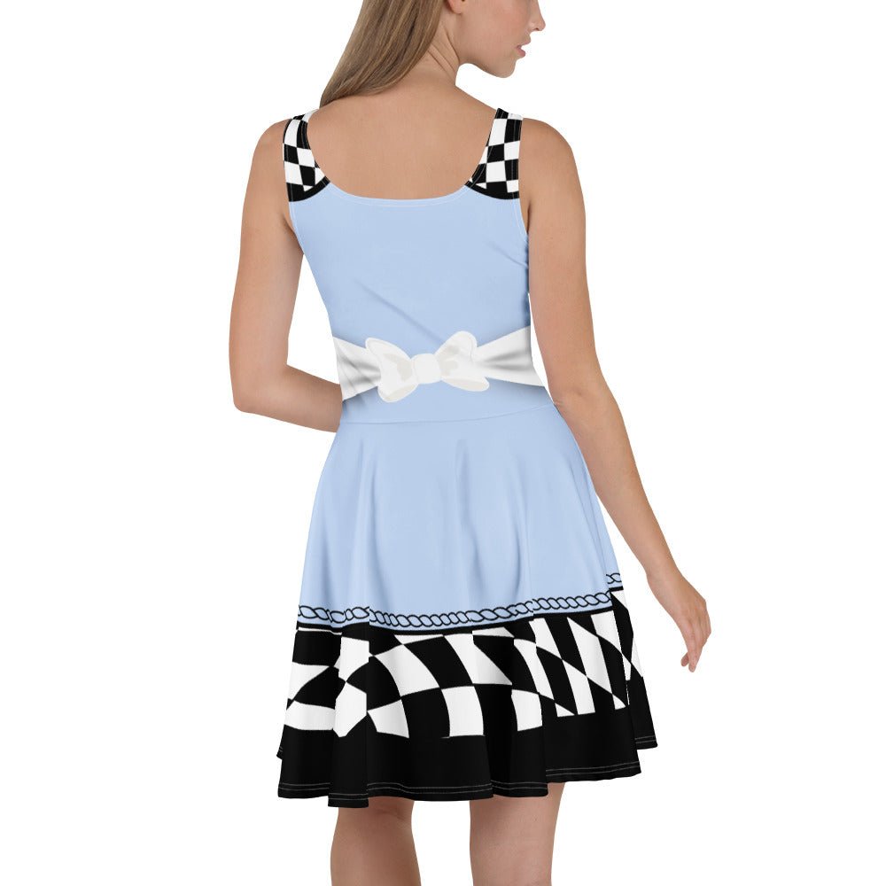 Alice in Wonderland Rave Dress – Trippy Wonderland Costume, Festival Outfit, Fairycore UV Glow Dress, Psychedelic Mad Tea Party Look active wearalice in wonderlandWrong Lever Clothing