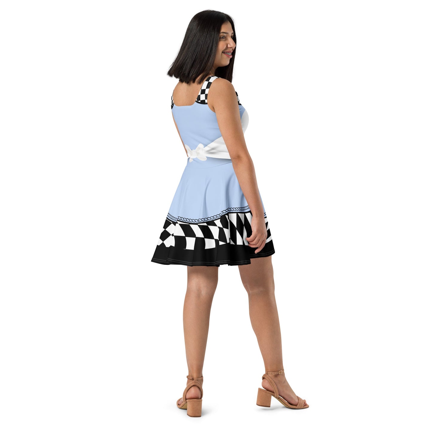 Alice in Wonderland Rave Dress – Trippy Wonderland Costume, Festival Outfit, Fairycore UV Glow Dress, Psychedelic Mad Tea Party Look active wearalice in wonderlandWrong Lever Clothing