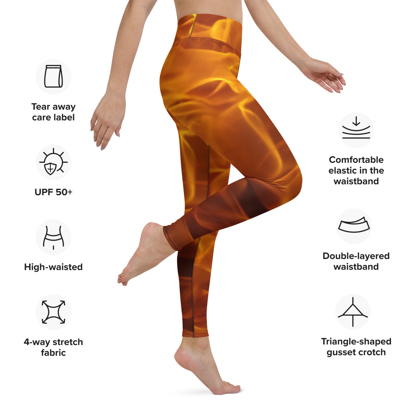 Fire Ember Yoga Leggings