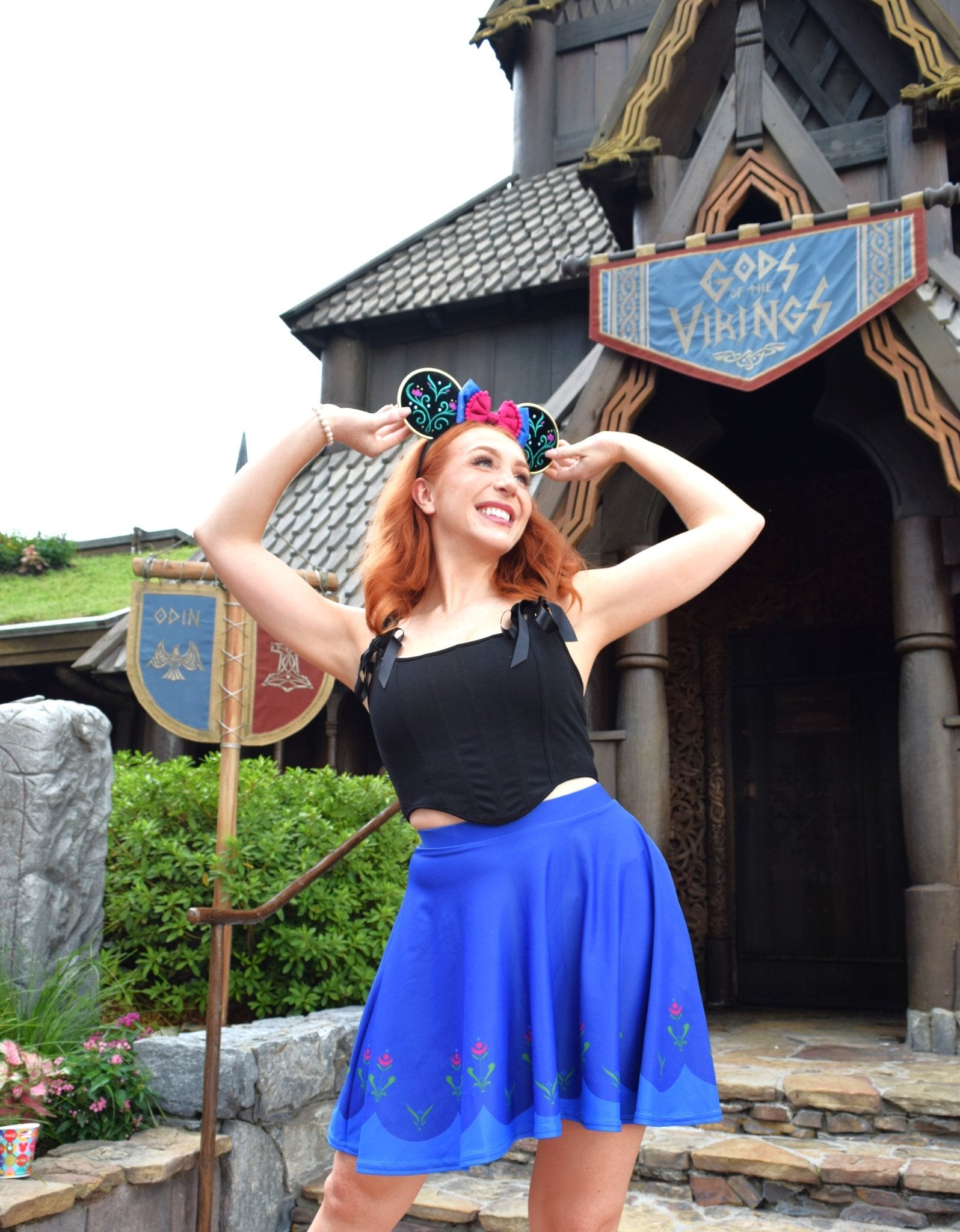 Anna inspired Skater Skirt, Princess style for mix and match, cosplay, trip styles adult disneycosplaySkater SkirtWrong Lever Clothing