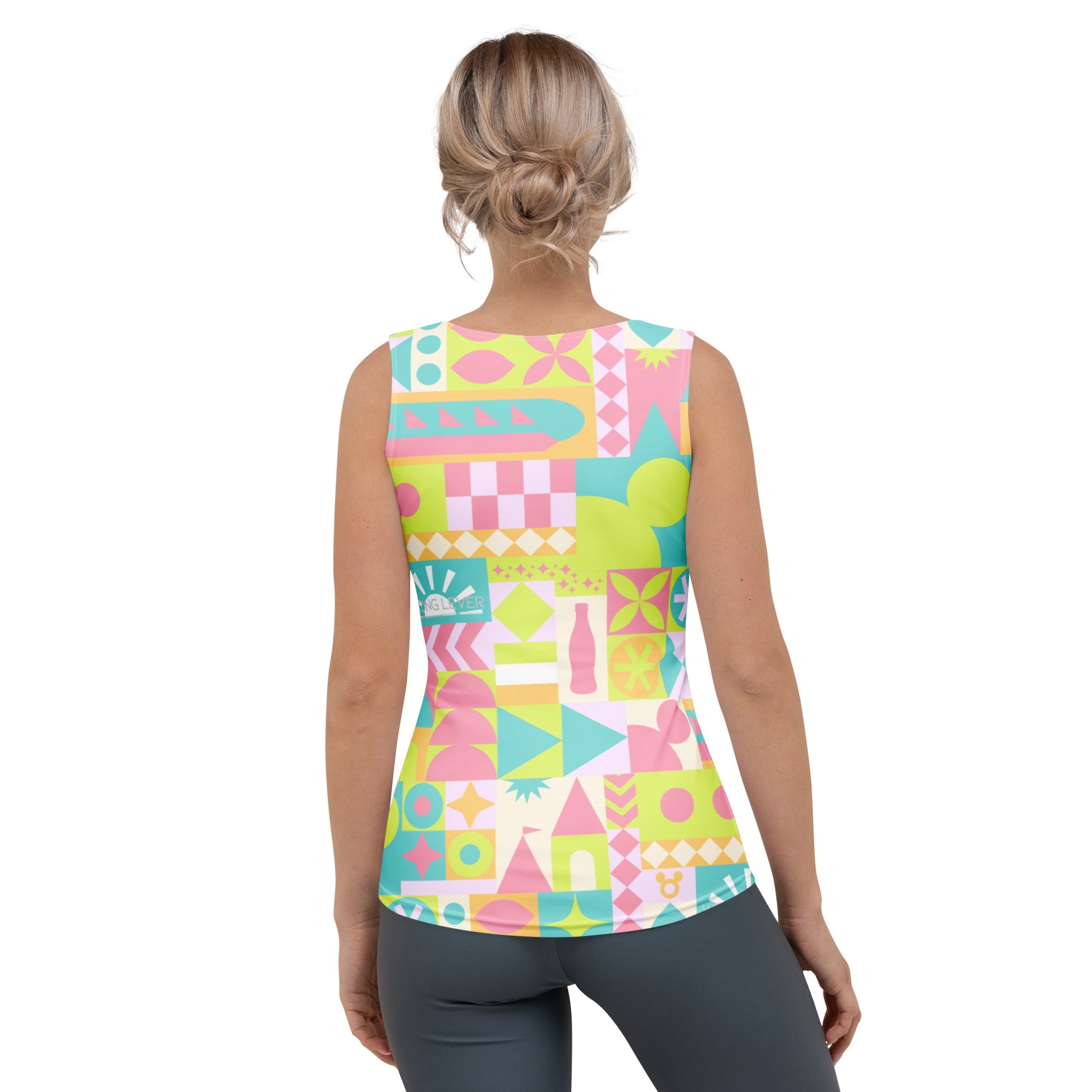 Blair Inspired Pastel Small World Tank Top active wearboundingWrong Lever Clothing