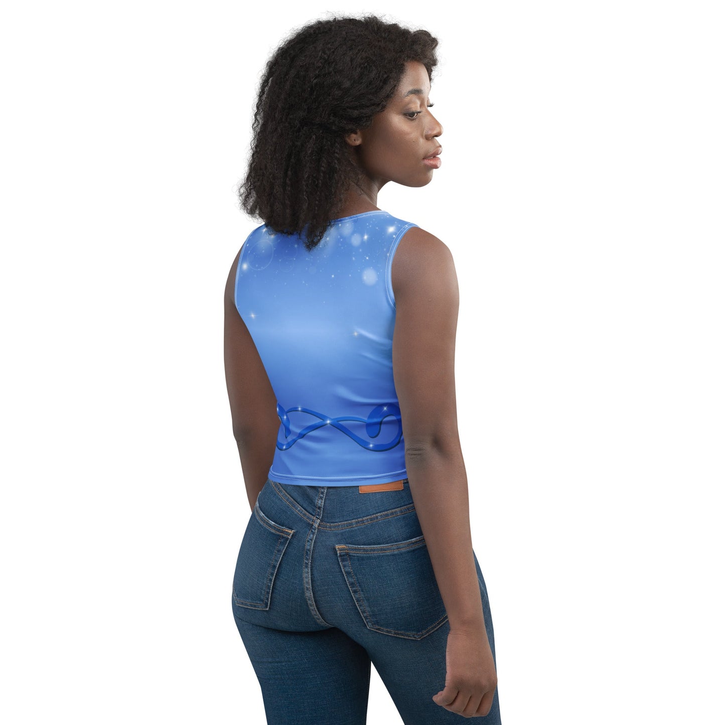 Blue Fairy Starlight crop top - fandom top, casual cosplay, festive costume blue fairydisney adultWrong Lever Clothing