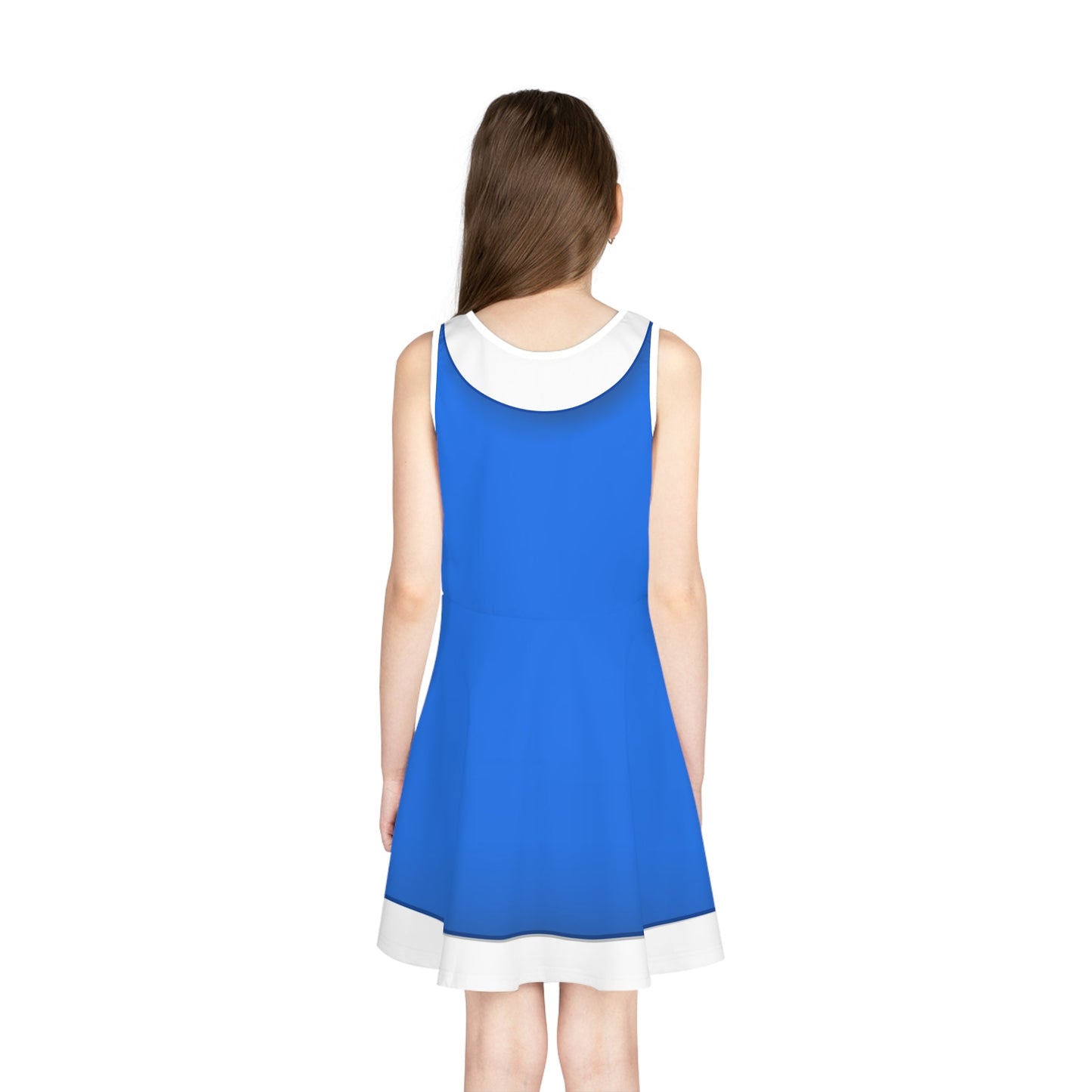 BnL Axiom Blue Girls Dress - Cosplay, Costume, Bounding Summer Everyday Dress bright blue dressdisney adultAll Over PrintsWrong Lever Clothing