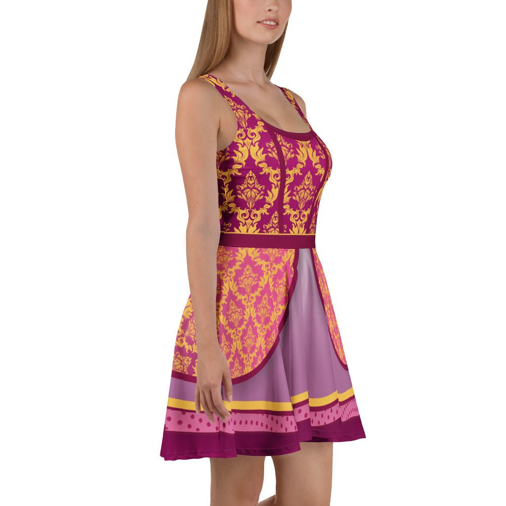 Bold Pink Wicked Stepsister - Inspired All - Over Print Skater Dress | Villainous Fairytale Bound Outfit anastasia dressanastasia stepsisterWrong Lever Clothing