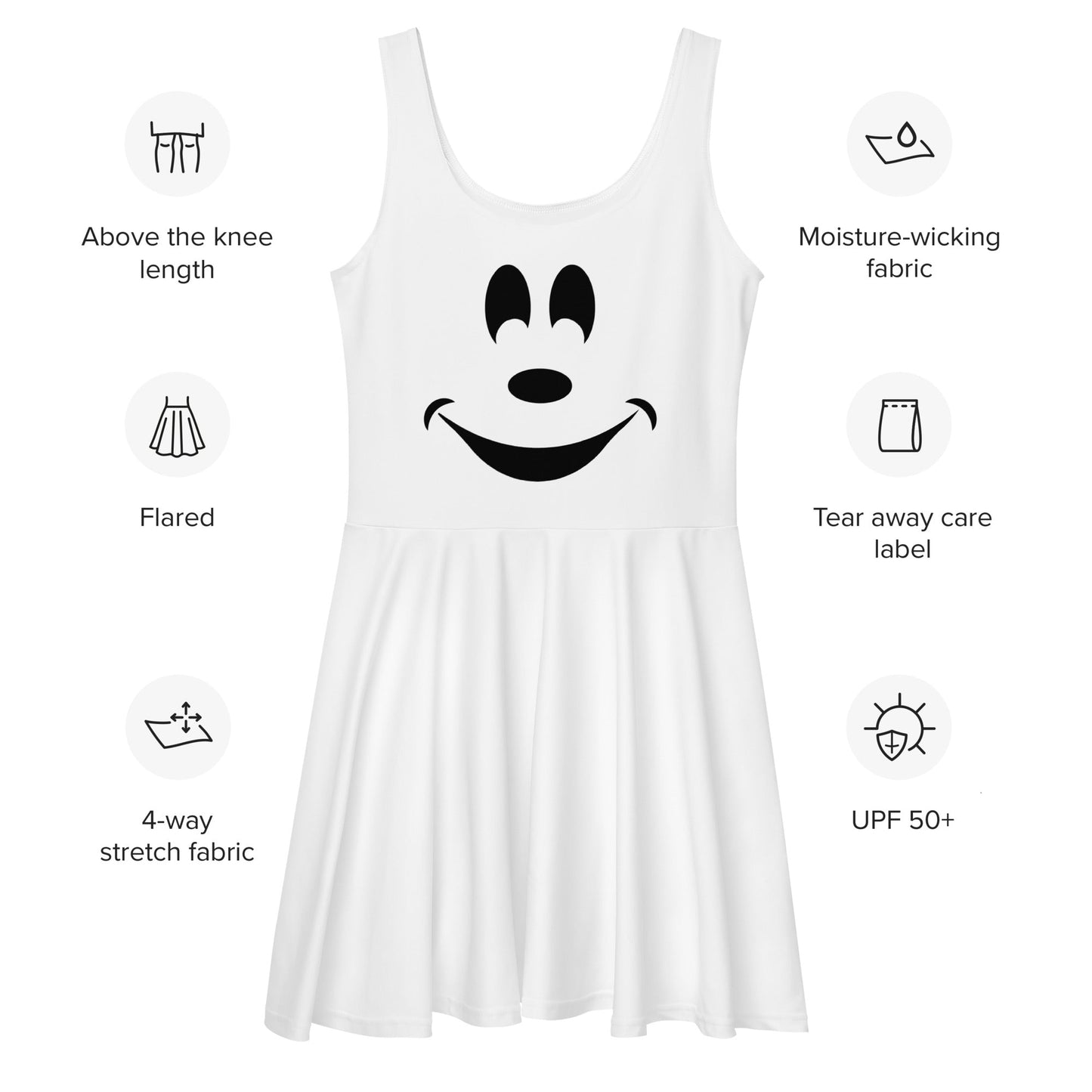 Boo to You Ghost Skater Dress adult ghost spidercosplaySkater DressWrong Lever Clothing