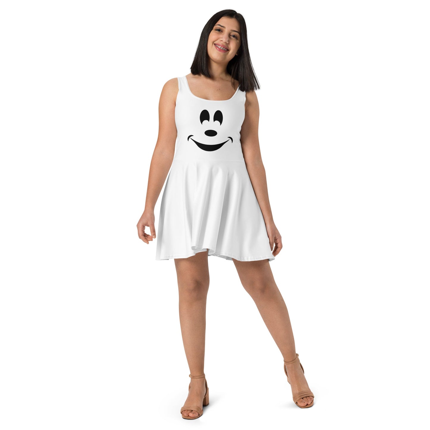 Boo to You Ghost Skater Dress adult ghost spidercosplaySkater DressWrong Lever Clothing