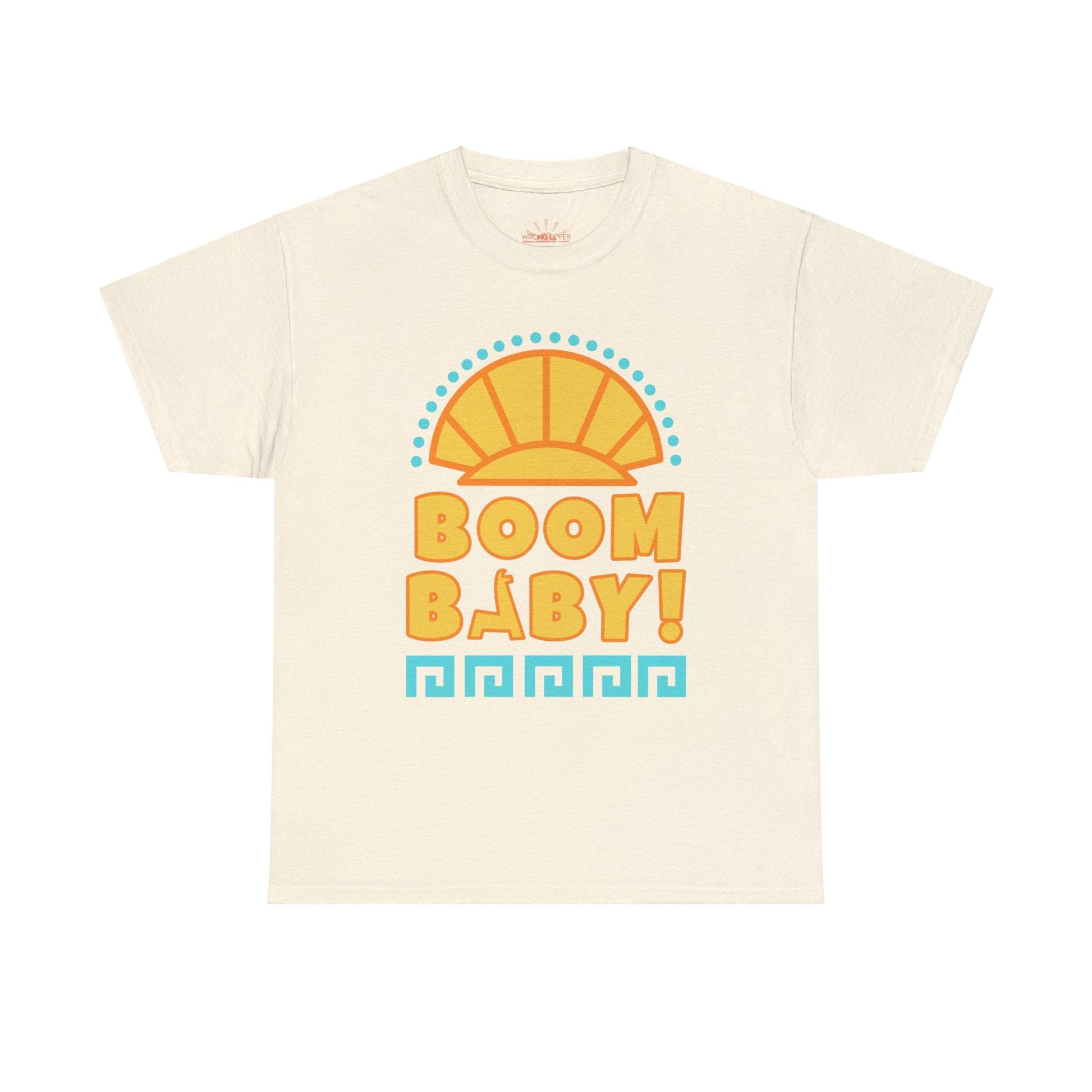 Boom Baby Llama Unisex Heavy Cotton Tee Crew neckDTGT-ShirtWrong Lever Clothing