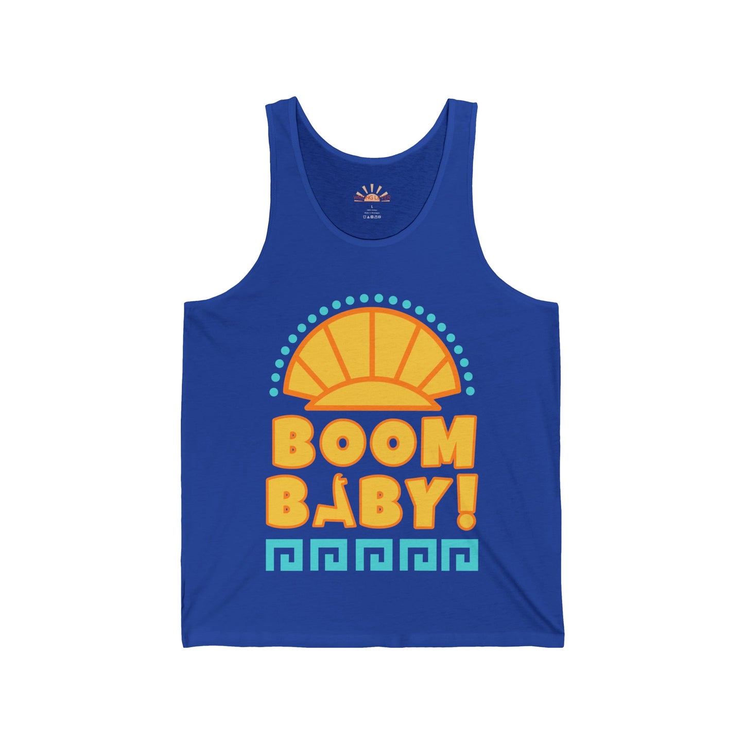 Boom Baby Llama Unisex Jersey Tank CottonDTGTank TopWrong Lever Clothing