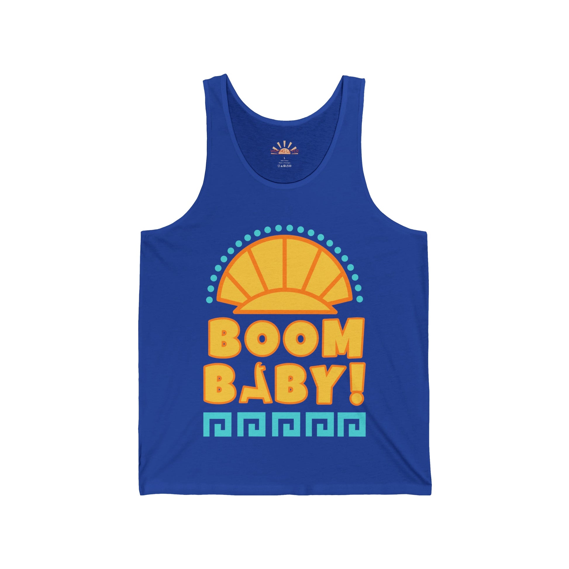 Boom Baby Llama Unisex Jersey Tank CottonDTGTank TopWrong Lever Clothing