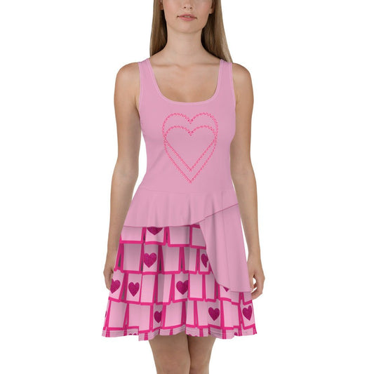 Bridget Red Queen Skater Dress bridget disneybridget rise movieWrong Lever Clothing