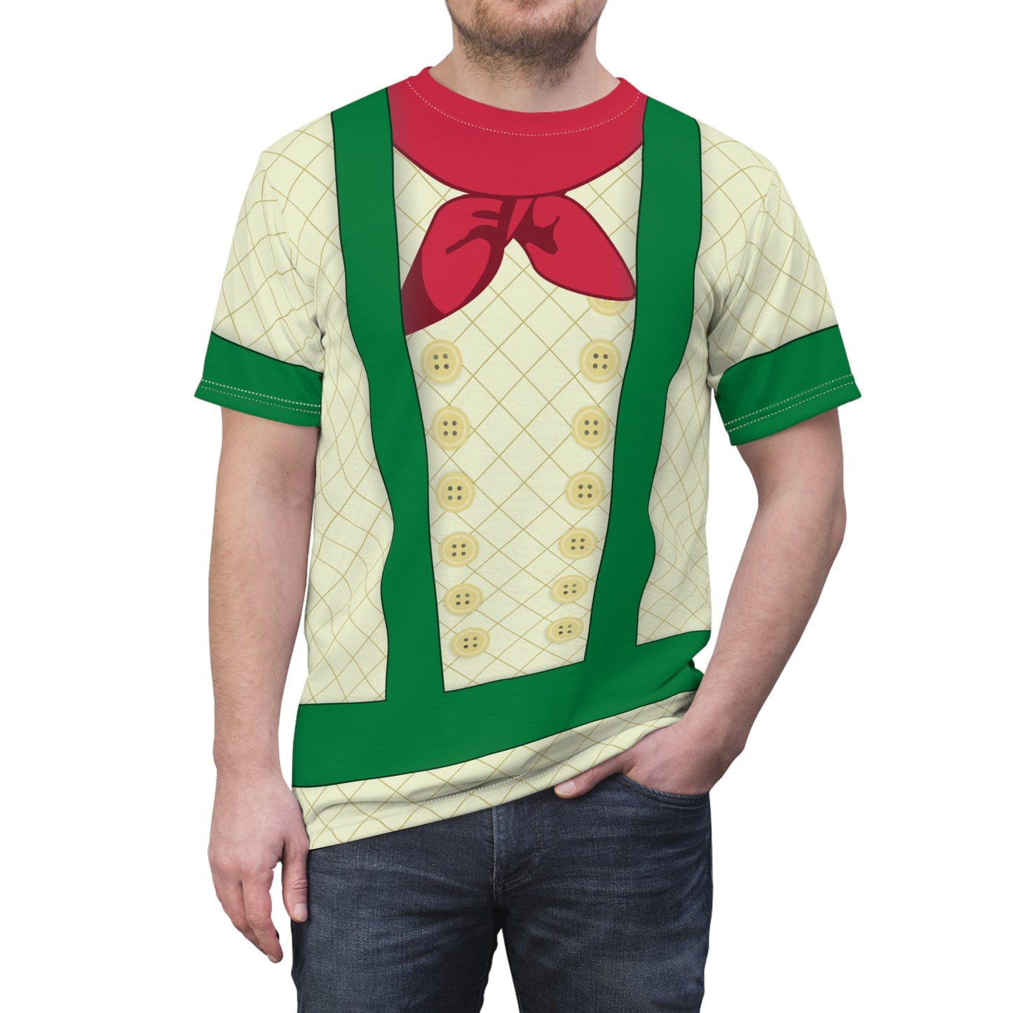 Chip Very Merry Party Holiday Top - Cheerful Holiday T-Shirt, Fun Family Gathering Apparel, Unique Gift for Celebrations, Cozy Christmas adult holiday stylechildrens holidayAll Over PrintsWrong Lever Clothing