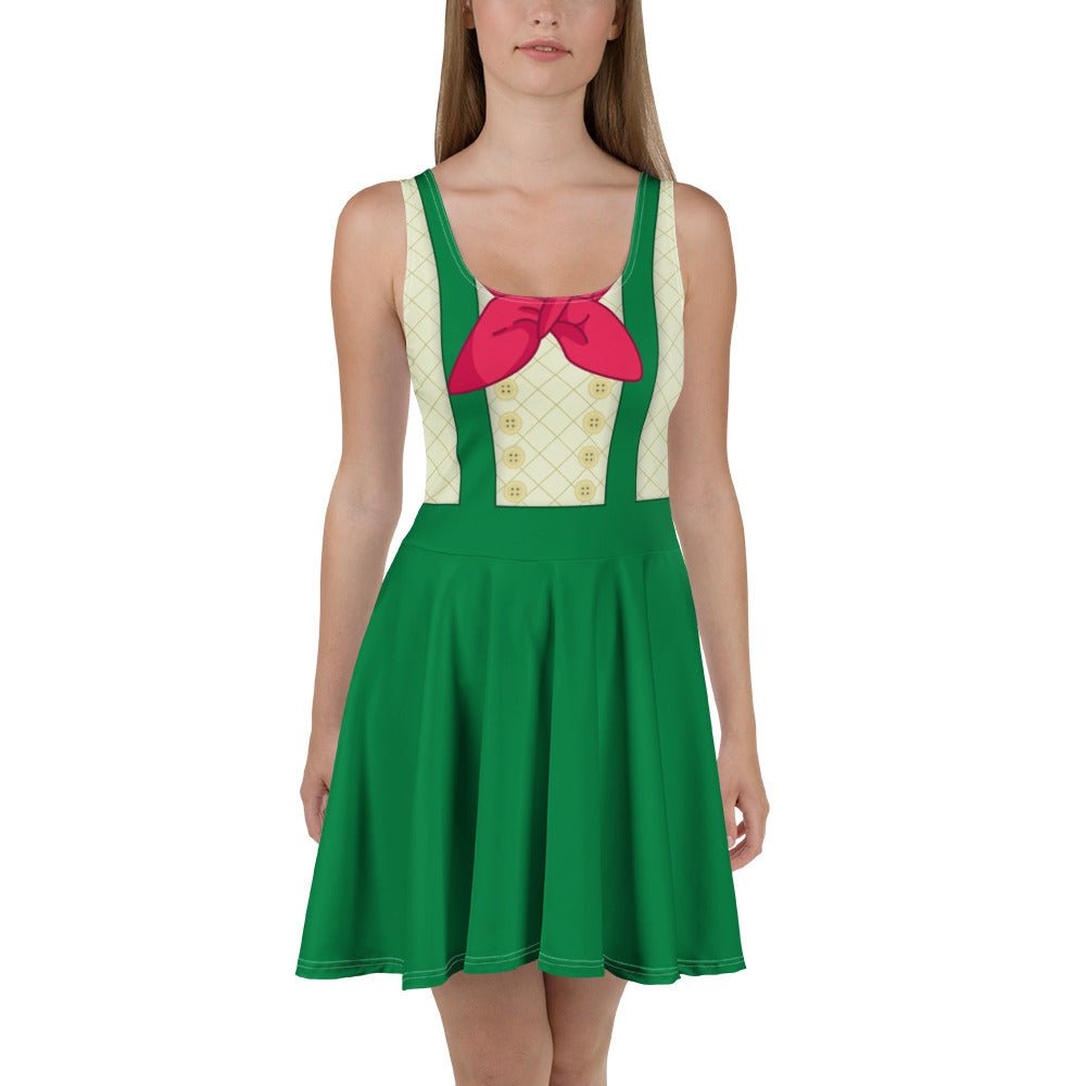 Chip Very Merry Party Skater Dress - holiday themed party dress boundingchip and daleWrong Lever Clothing