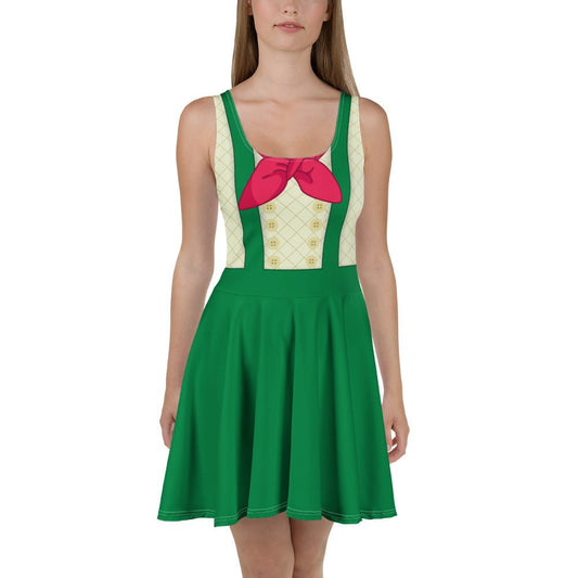 Chip Very Merry Party Skater Dress - holiday themed party dress boundingchip and daleWrong Lever Clothing