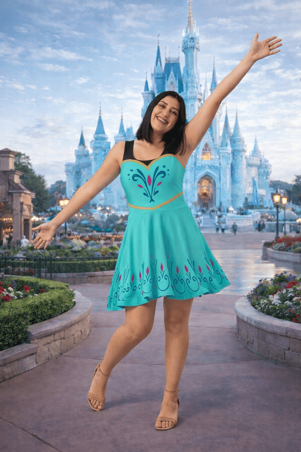 elsa dress to impress Coronation Day Skater L What is dress code or simply for hours ModelD_Prom Pay With:1600 Qs (Silkroll Fee: $40.00)