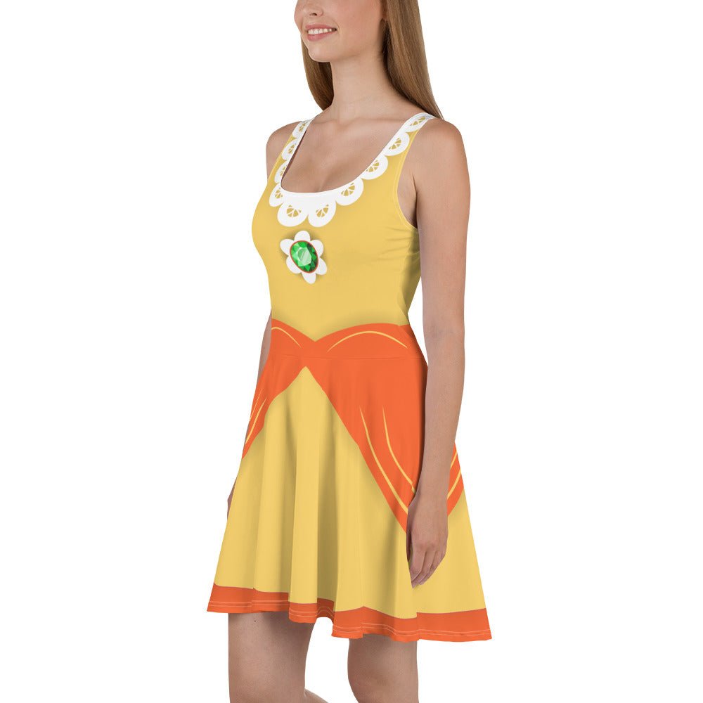Daisy Princess Skater Dress adult mario costumeadult princess dressWrong Lever Clothing