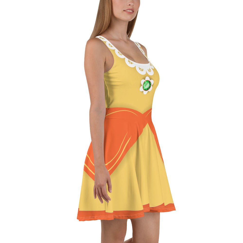 Daisy Princess Skater Dress adult mario costumeadult princess dressWrong Lever Clothing