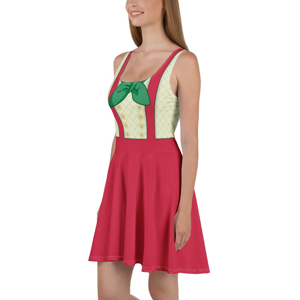 Dale Very Merry Party Skater Dress - holiday themed party dress boundingchip and daleWrong Lever Clothing