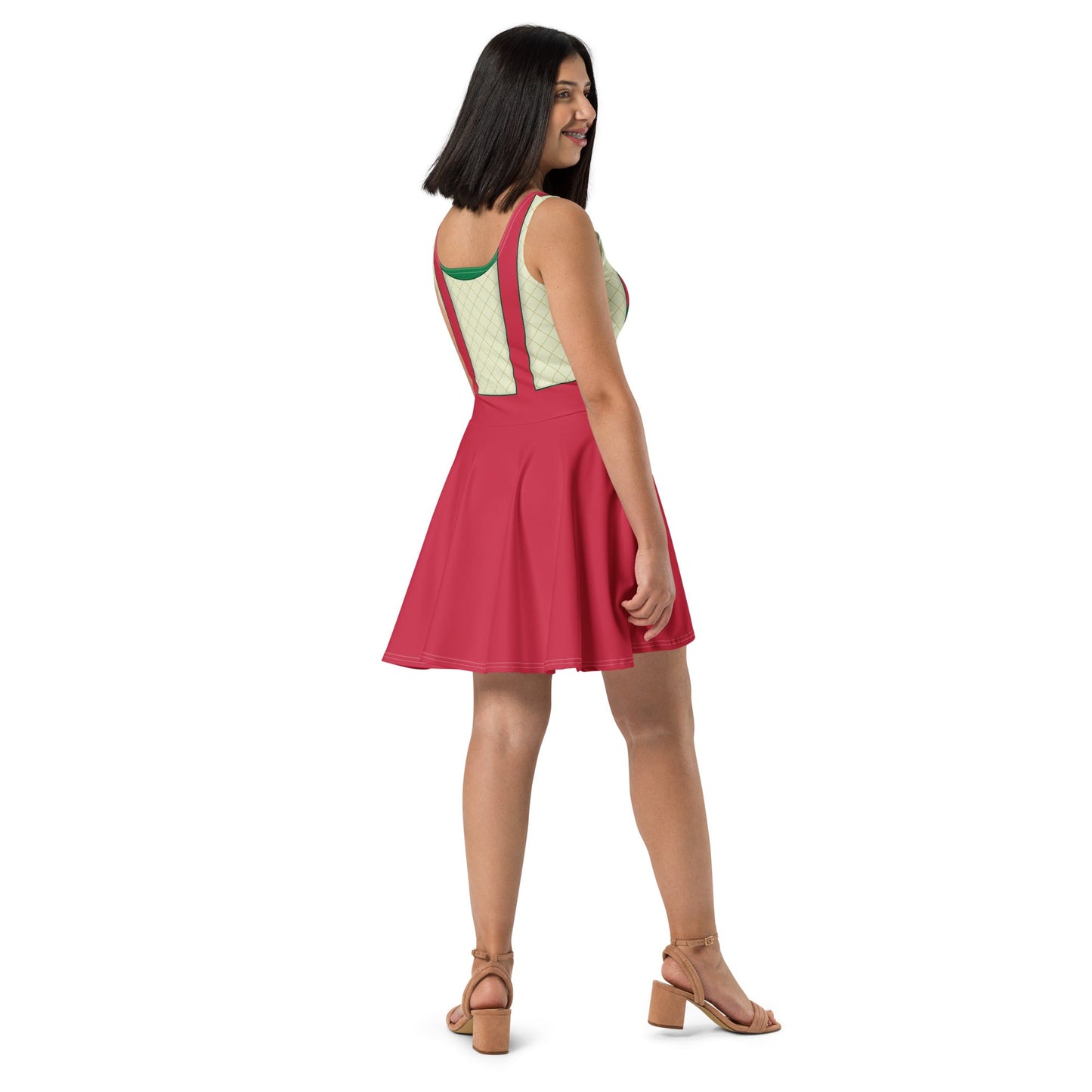 Dale Very Merry Party Skater Dress - holiday themed party dress boundingchip and daleWrong Lever Clothing