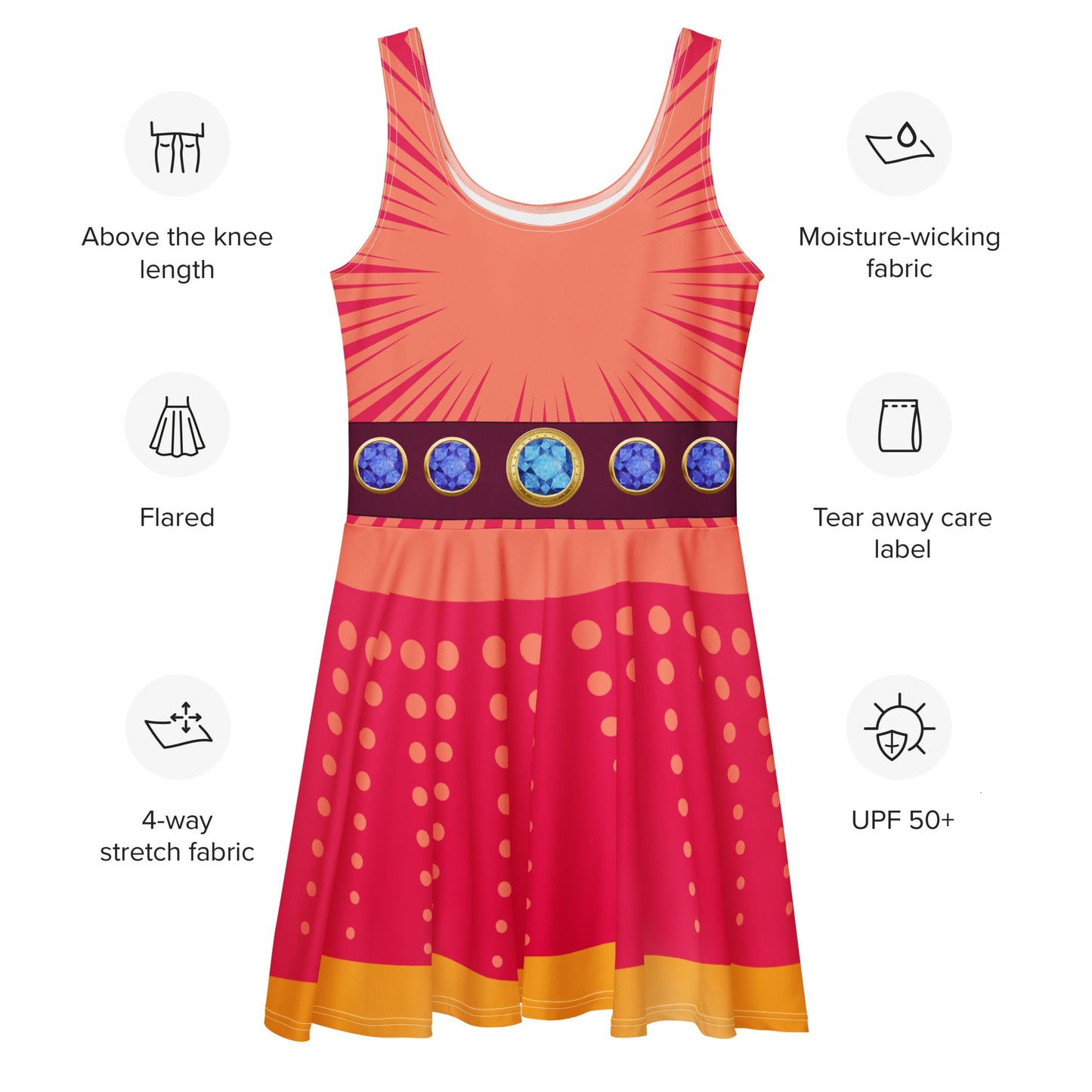 Destiny Superhero Skater Dress adult disneydisney adultSkater DressWrong Lever Clothing