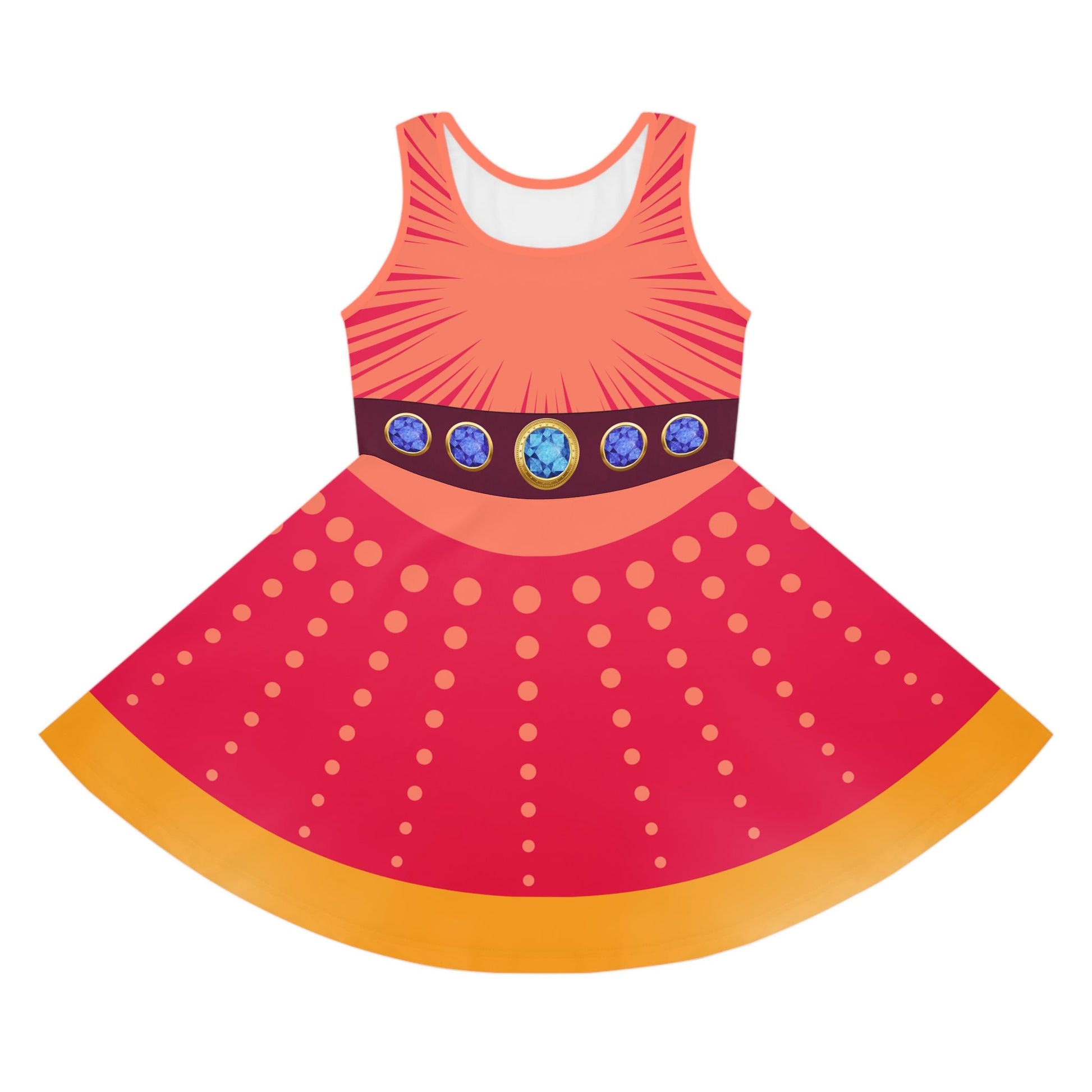 Destiny Superhero Sleeveless Sundress, Cruise Dress, Party Outfit, Birthday Gift, Playful Wear, Vacation Dress Birthday Giftcosplaykids dressWrong Lever Clothing