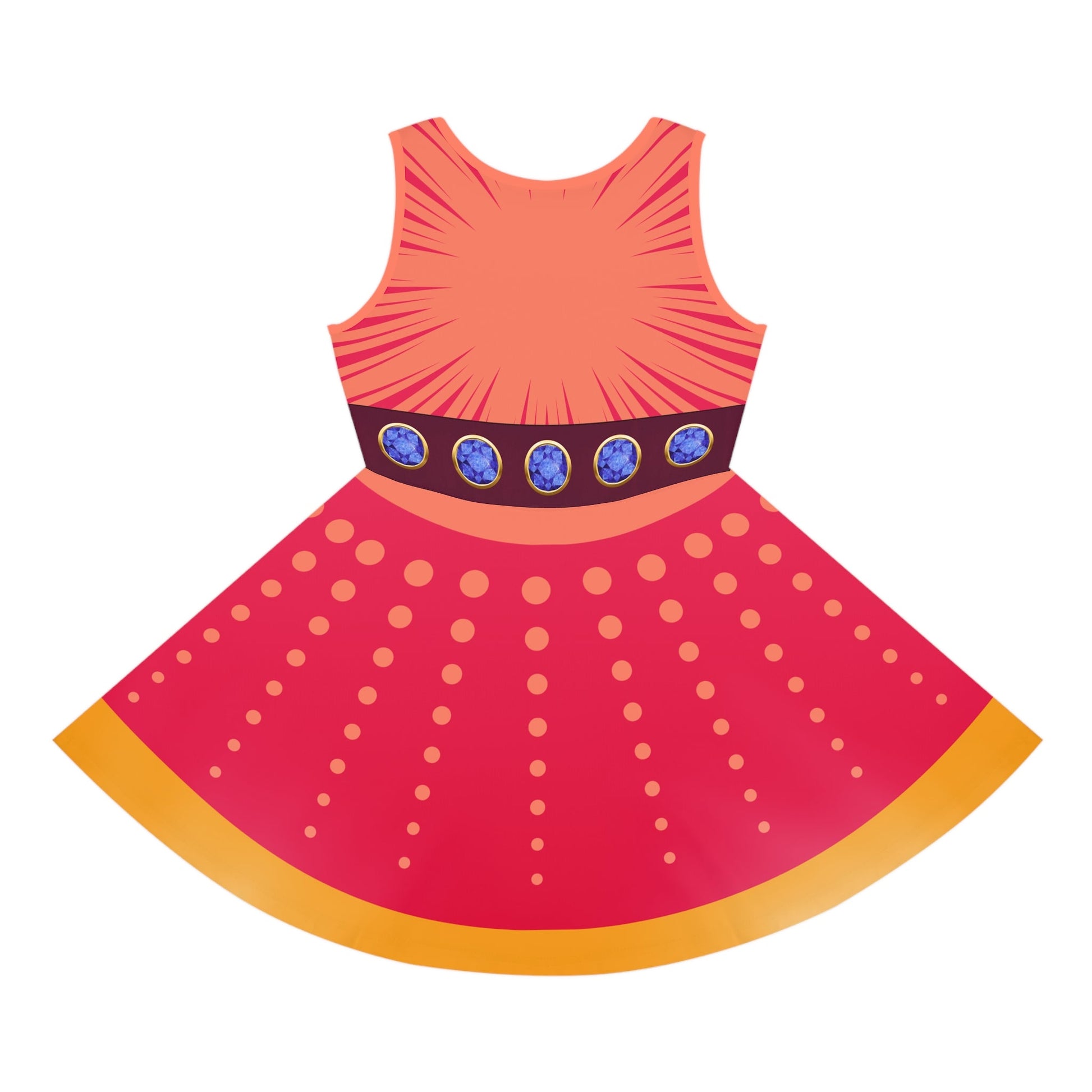 Destiny Superhero Sleeveless Sundress, Cruise Dress, Party Outfit, Birthday Gift, Playful Wear, Vacation Dress Birthday Giftcosplaykids dressWrong Lever Clothing