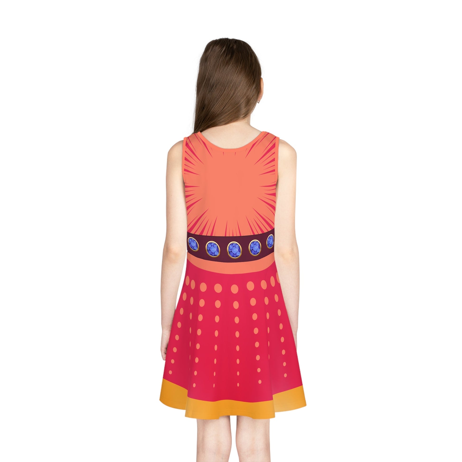 Destiny Superhero Sleeveless Sundress, Cruise Dress, Party Outfit, Birthday Gift, Playful Wear, Vacation Dress Birthday Giftcosplaykids dressWrong Lever Clothing