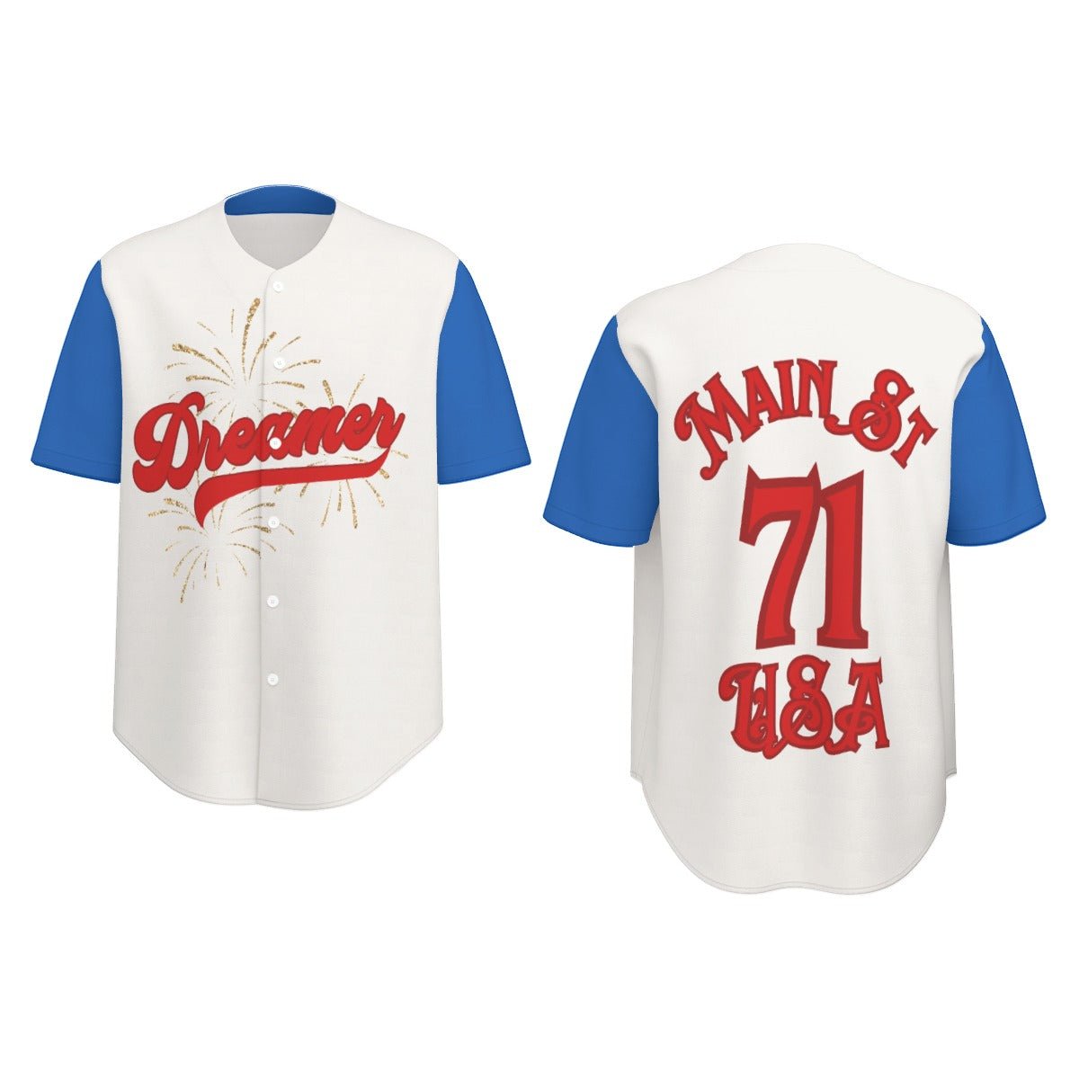 Dreamer Park Day Short Sleeve Baseball Jersey cosplaydisney adultWrong Lever Clothing