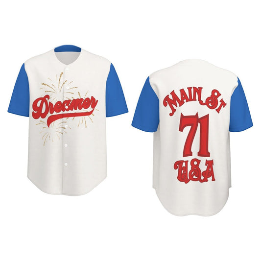 Dreamer Park Day Short Sleeve Baseball Jersey cosplaydisney adultWrong Lever Clothing
