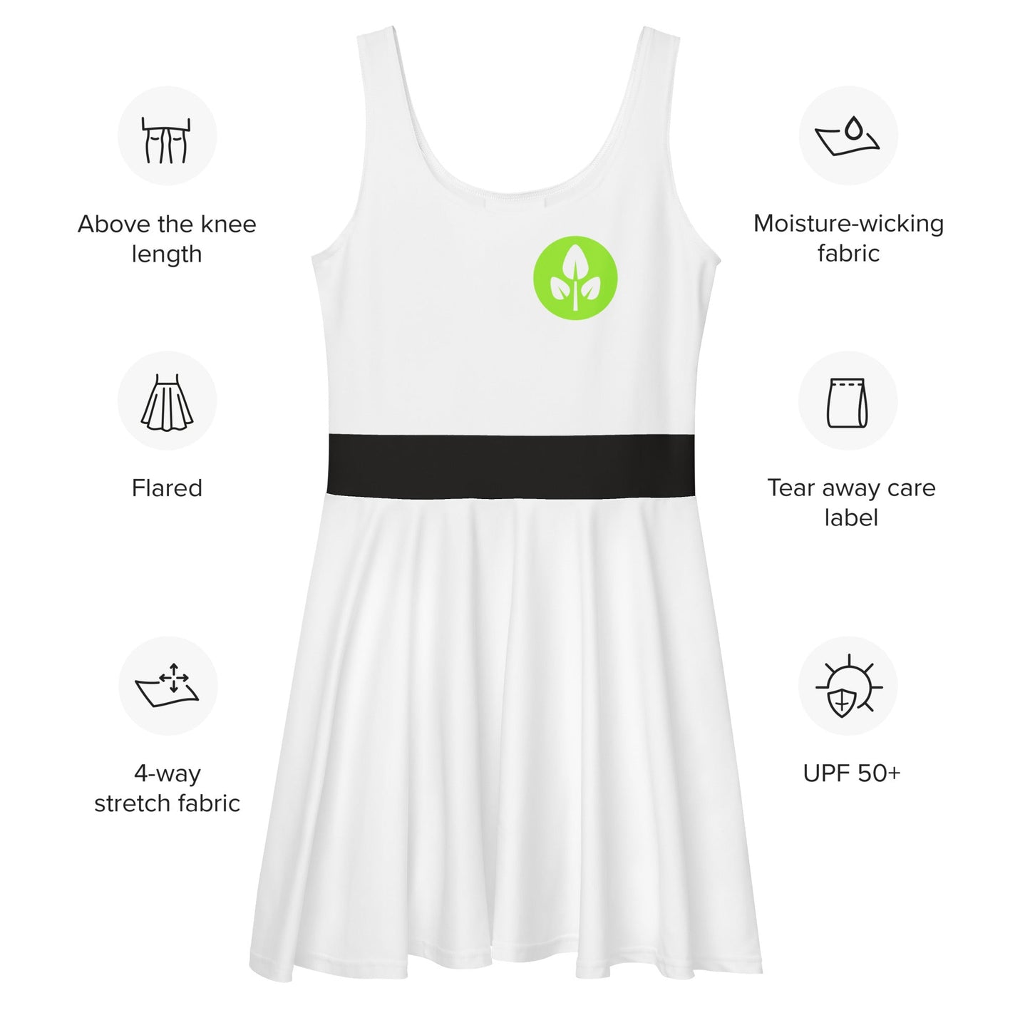 EVE Robot Inspired Skater Dress - cosplay, bounding, costume boundingcasual cosplayWrong Lever Clothing