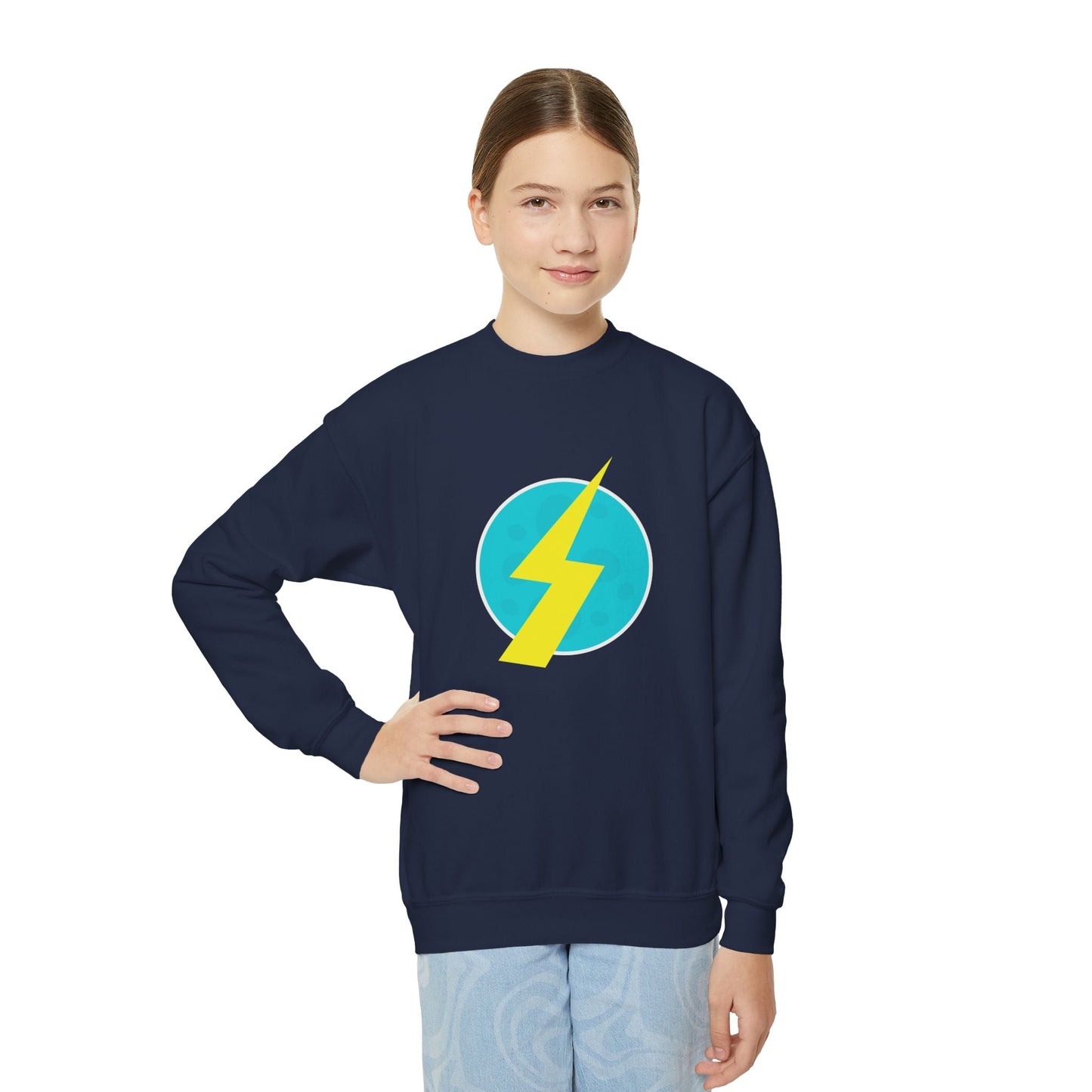 Futuristic Time Traveler - Inspired Kids Sweatshirt | Halloween Costume, Bounding casual cosplaycharacter inspiredKids clothesWrong Lever Clothing