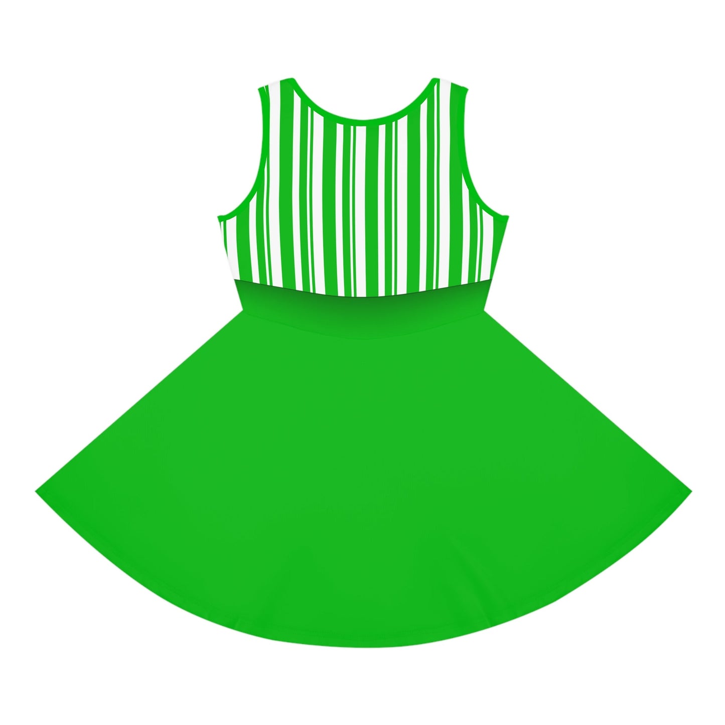 Green Dapper Day Main St Magic Inspired Girl's Skater Dress - Bounding Main St USA Style adult disney halloweenadult halloweenAll Over PrintsWrong Lever Clothing