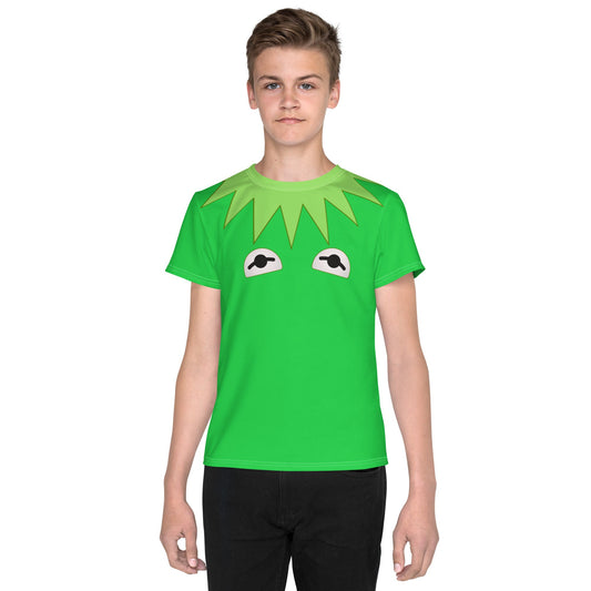 Green Frog Puppet Youth crew neck t-shirt disney boundingdisney cosplayWrong Lever Clothing