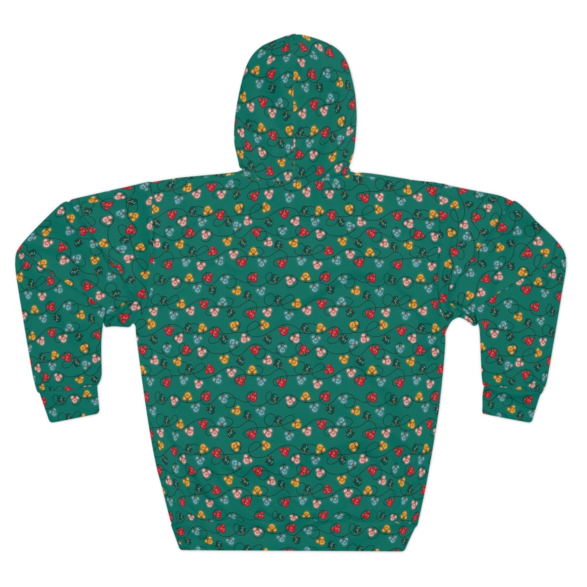 Green Mouse Ornaments Unisex Pullover Hoodie All Over PrintAOP ClothingAll Over PrintsWrong Lever Clothing