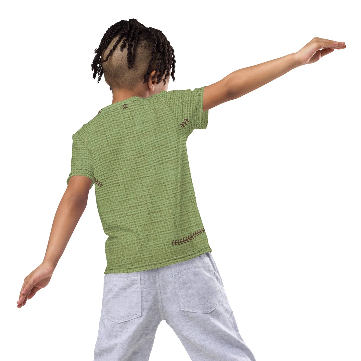 Green Oogie Boogie Kids crew neck t - shirt christmascosplayWrong Lever Clothing
