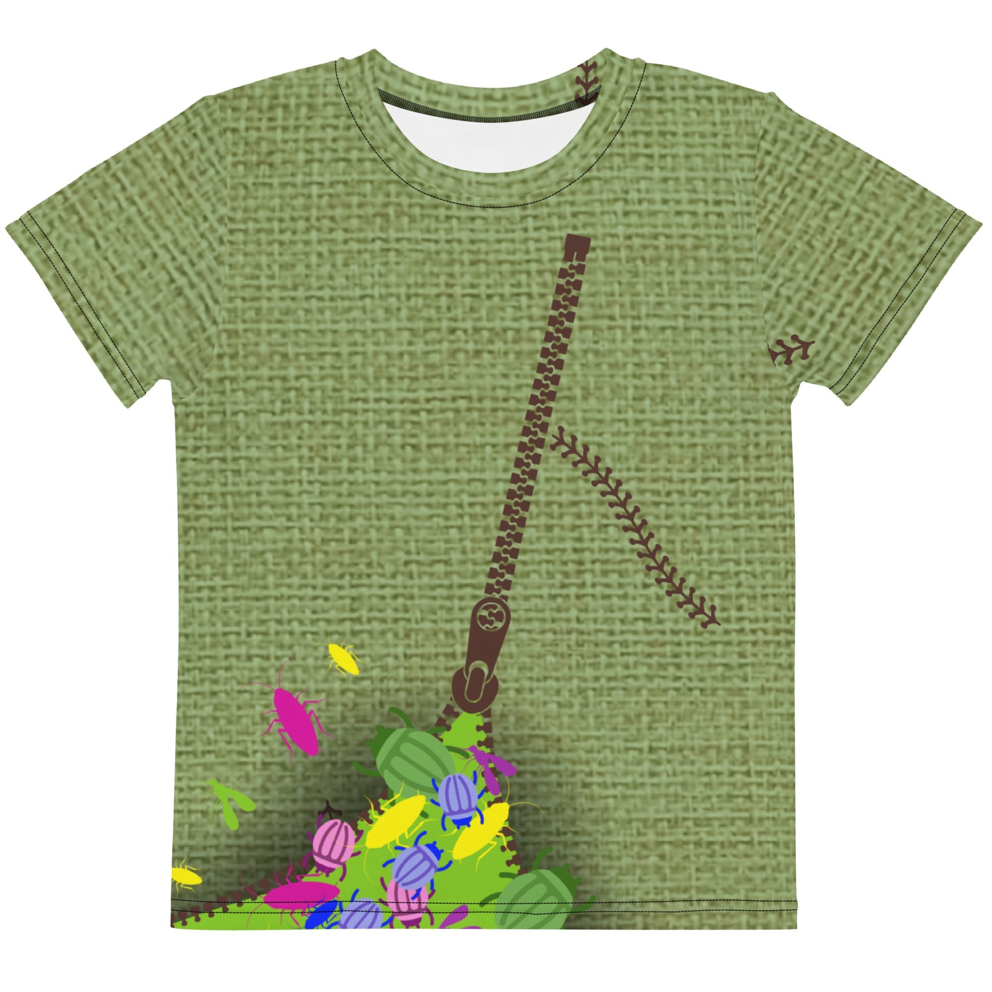 Green Oogie Boogie Kids crew neck t - shirt christmascosplayWrong Lever Clothing