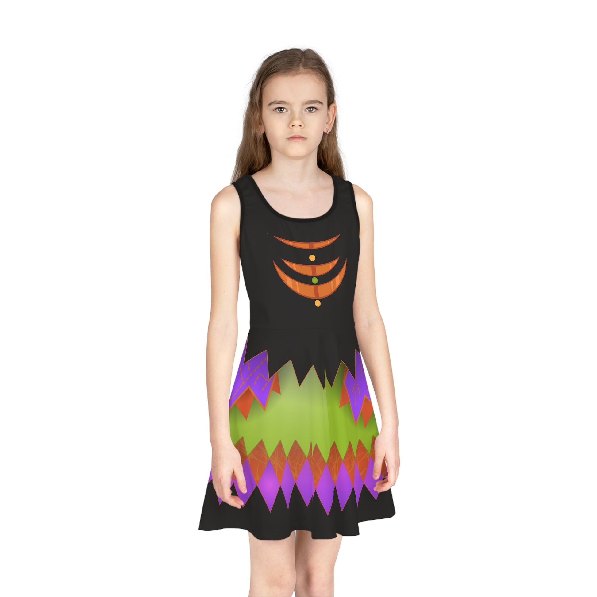 Halloween Mouse 2024 Girls' Sleeveless Sundress All Over PrintAOPkids dressWrong Lever Clothing