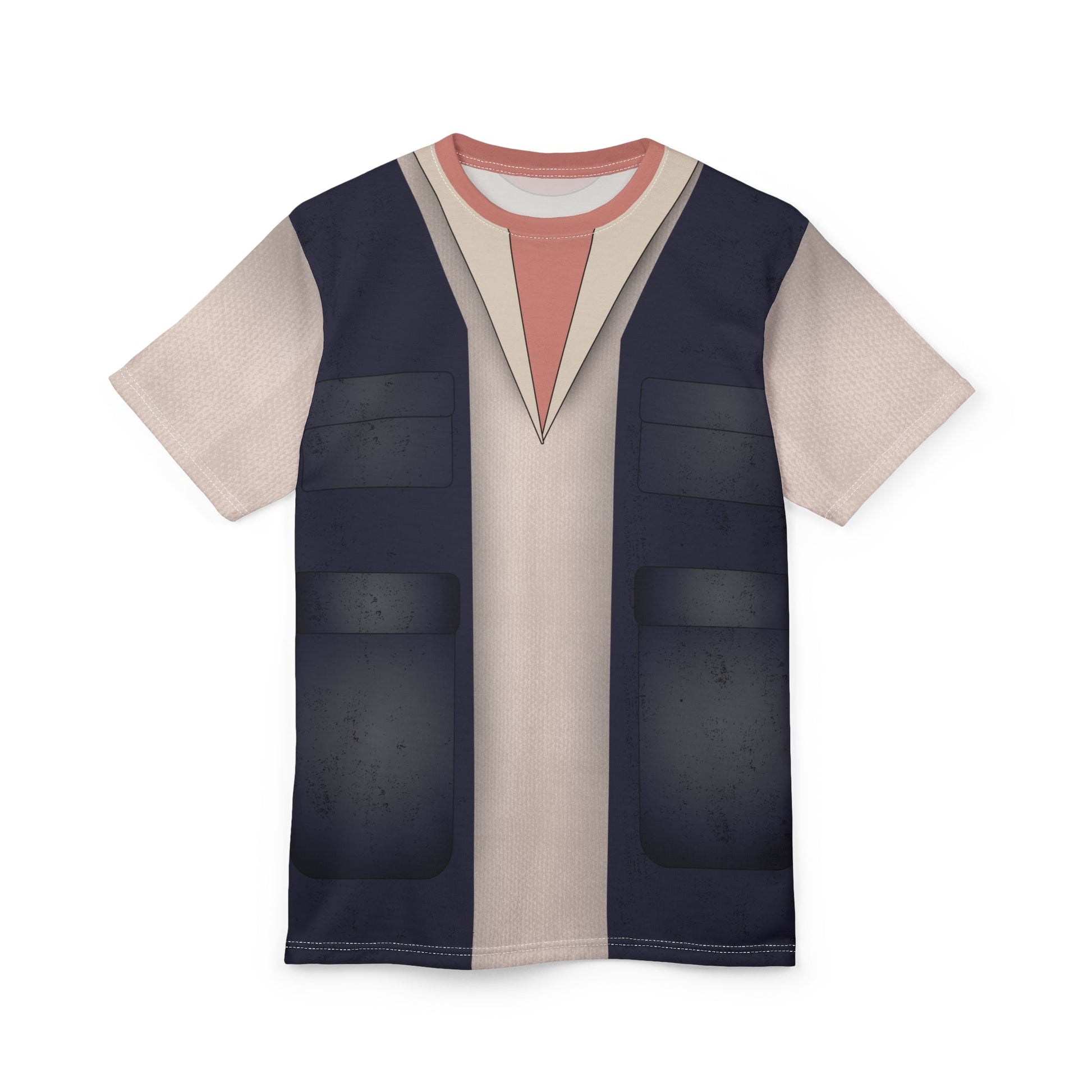 Hans inspired Cosplay Tee - bounding, fandom, Star fighter style cosplaycosplay expoAll Over PrintsWrong Lever Clothing