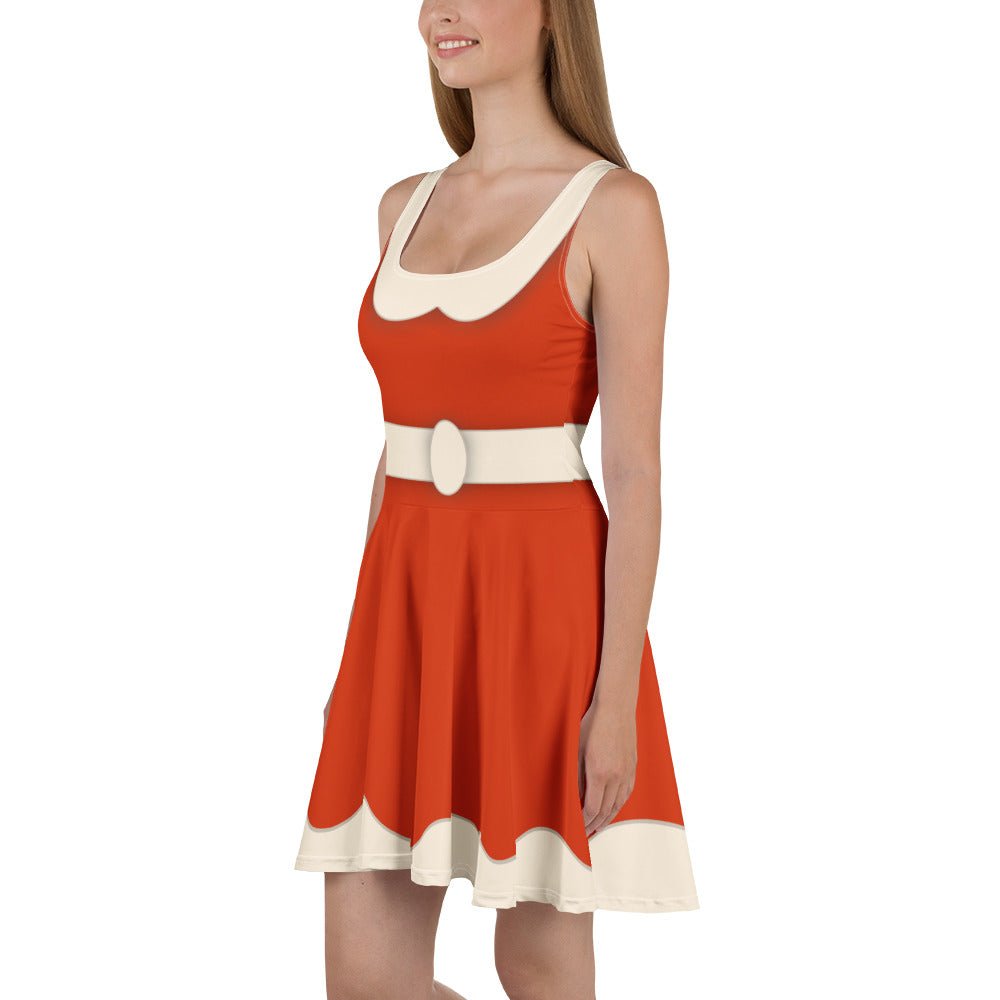 Holiday Bowtique Dress – Vintage Red Santa - Inspired Skater Dress | Jollywood Nights Outfit | Festive Disneybound Look christmas cosplayfestive disneyboundWrong Lever Clothing