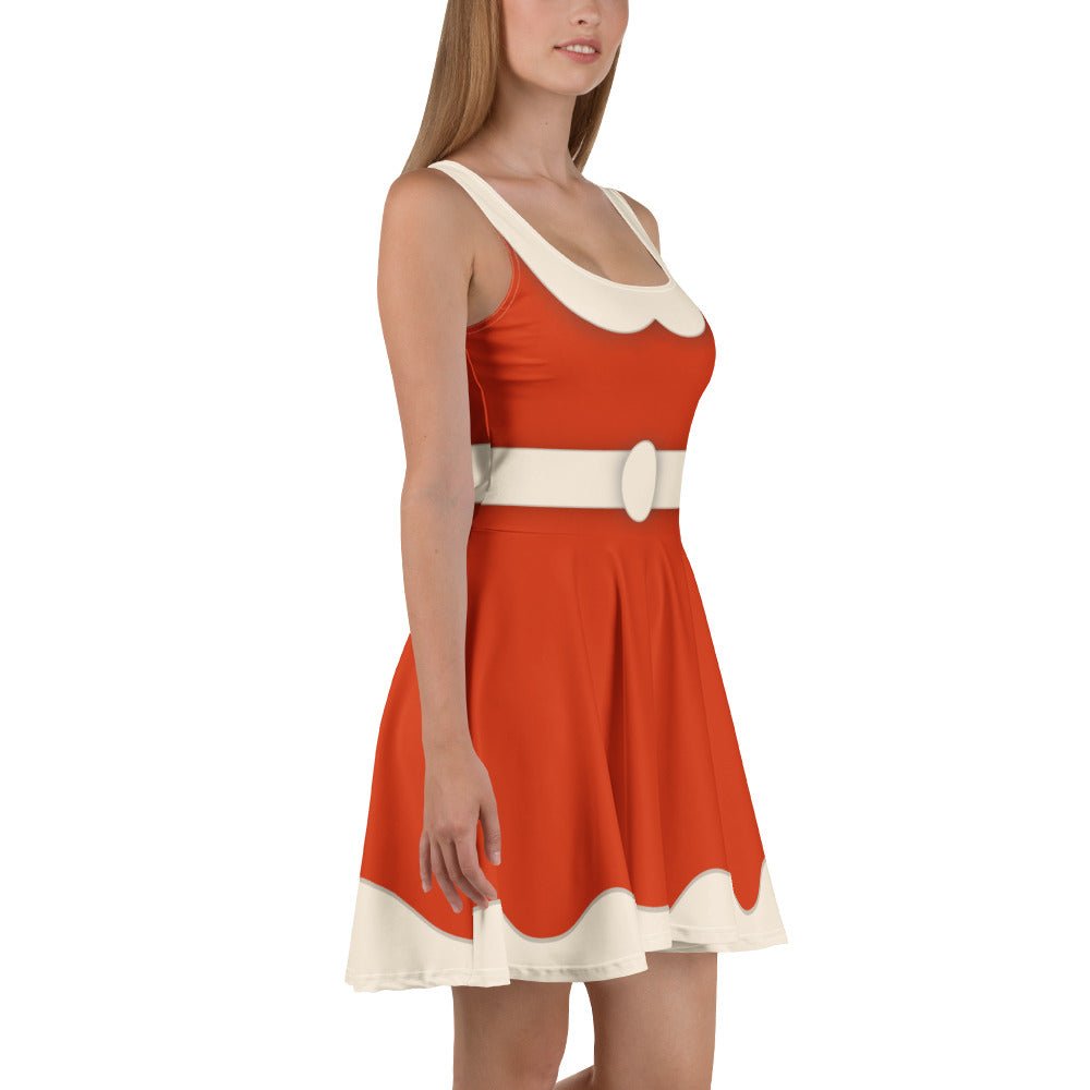 Holiday Bowtique Dress – Vintage Red Santa - Inspired Skater Dress | Jollywood Nights Outfit | Festive Disneybound Look christmas cosplayfestive disneyboundWrong Lever Clothing
