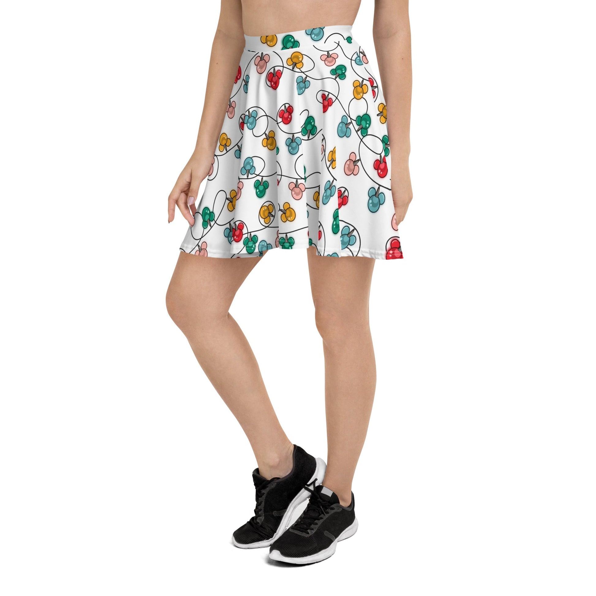 Inspired Christmas Lights Skater Skirt christmas lightsDisney christmasWrong Lever Clothing