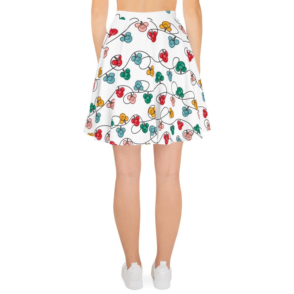 Inspired Christmas Lights Skater Skirt christmas lightsDisney christmasWrong Lever Clothing