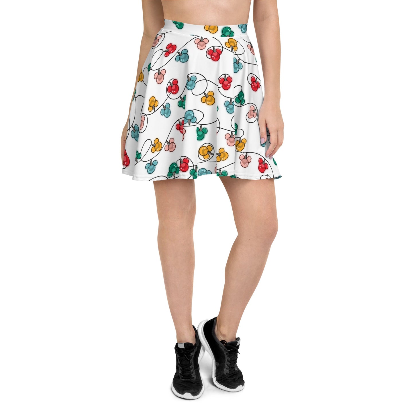 Inspired Christmas Lights Skater Skirt christmas lightsDisney christmasWrong Lever Clothing
