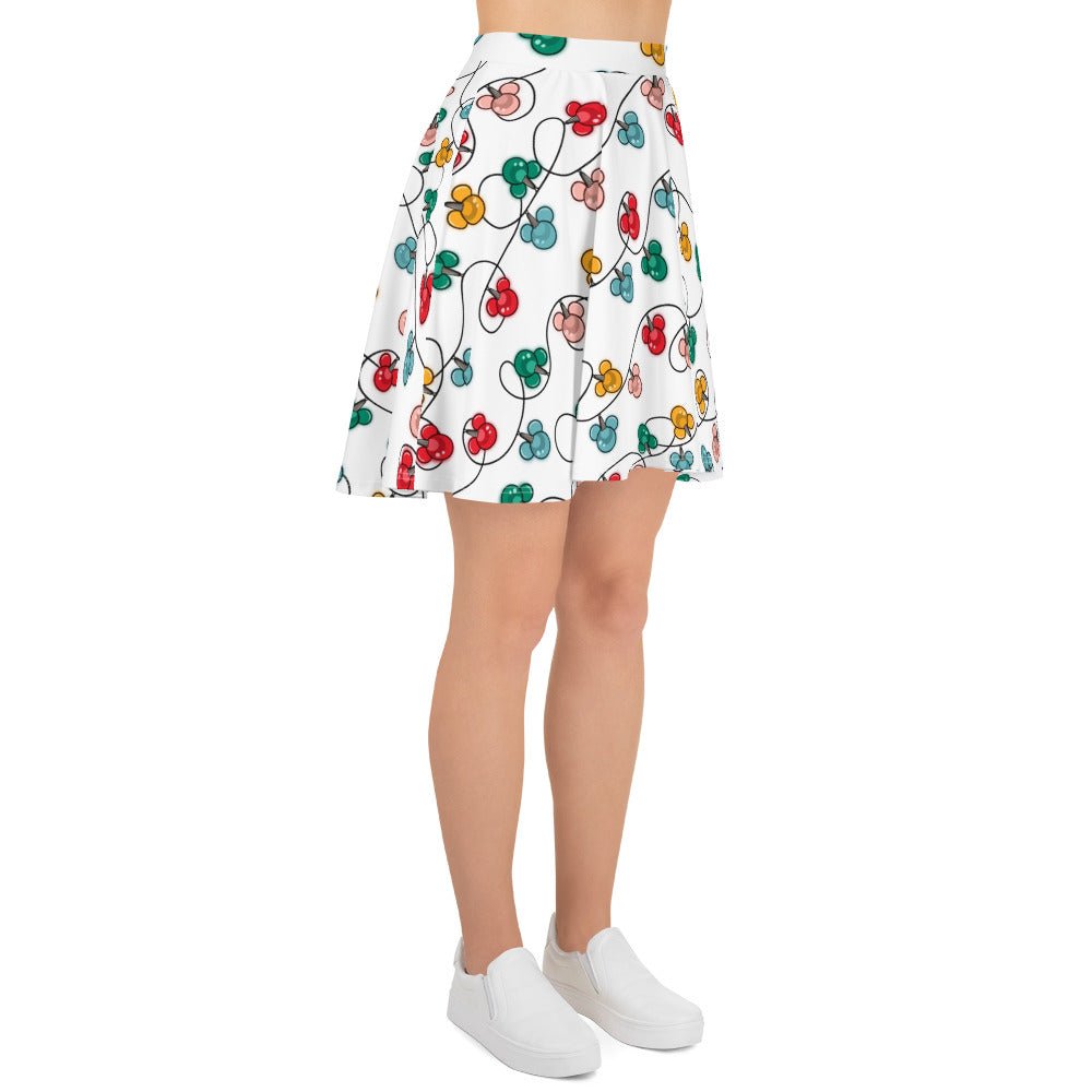 Inspired Christmas Lights Skater Skirt christmas lightsDisney christmasWrong Lever Clothing