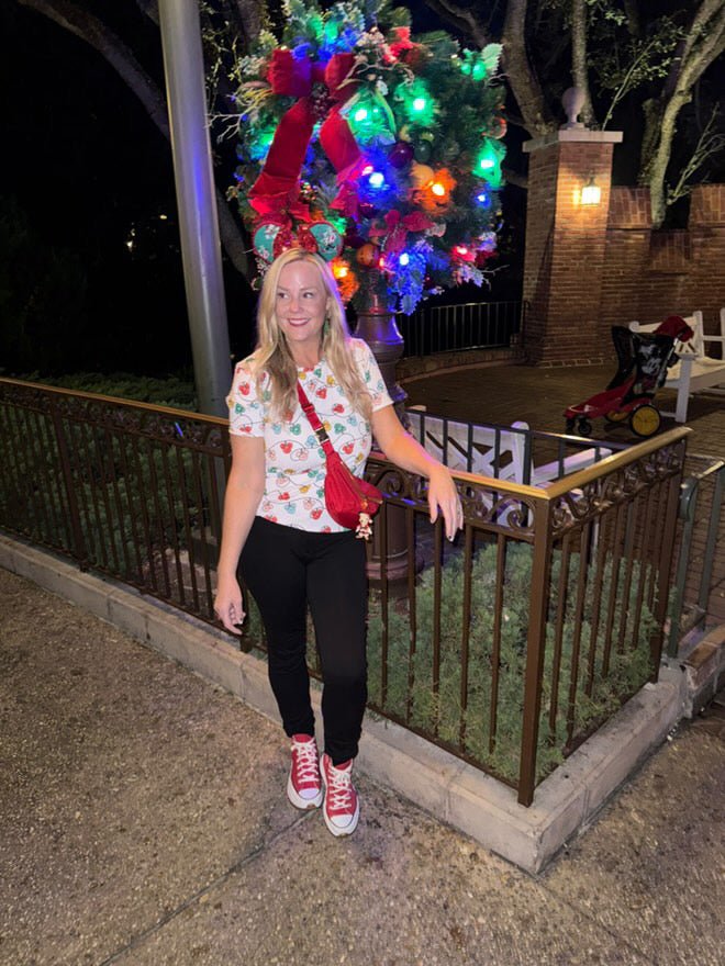 Inspired Lights Women's T-shirt christmas lightsDisney christmasWrong Lever Clothing