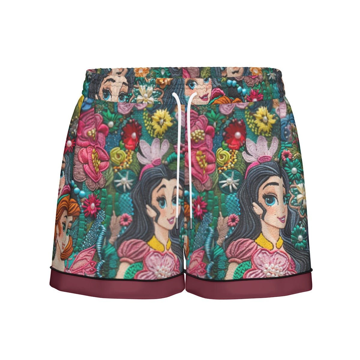 Inspired Princesses Women's Imitation Silk Pajama Set With Short Sleeves Wrong Lever Clothing