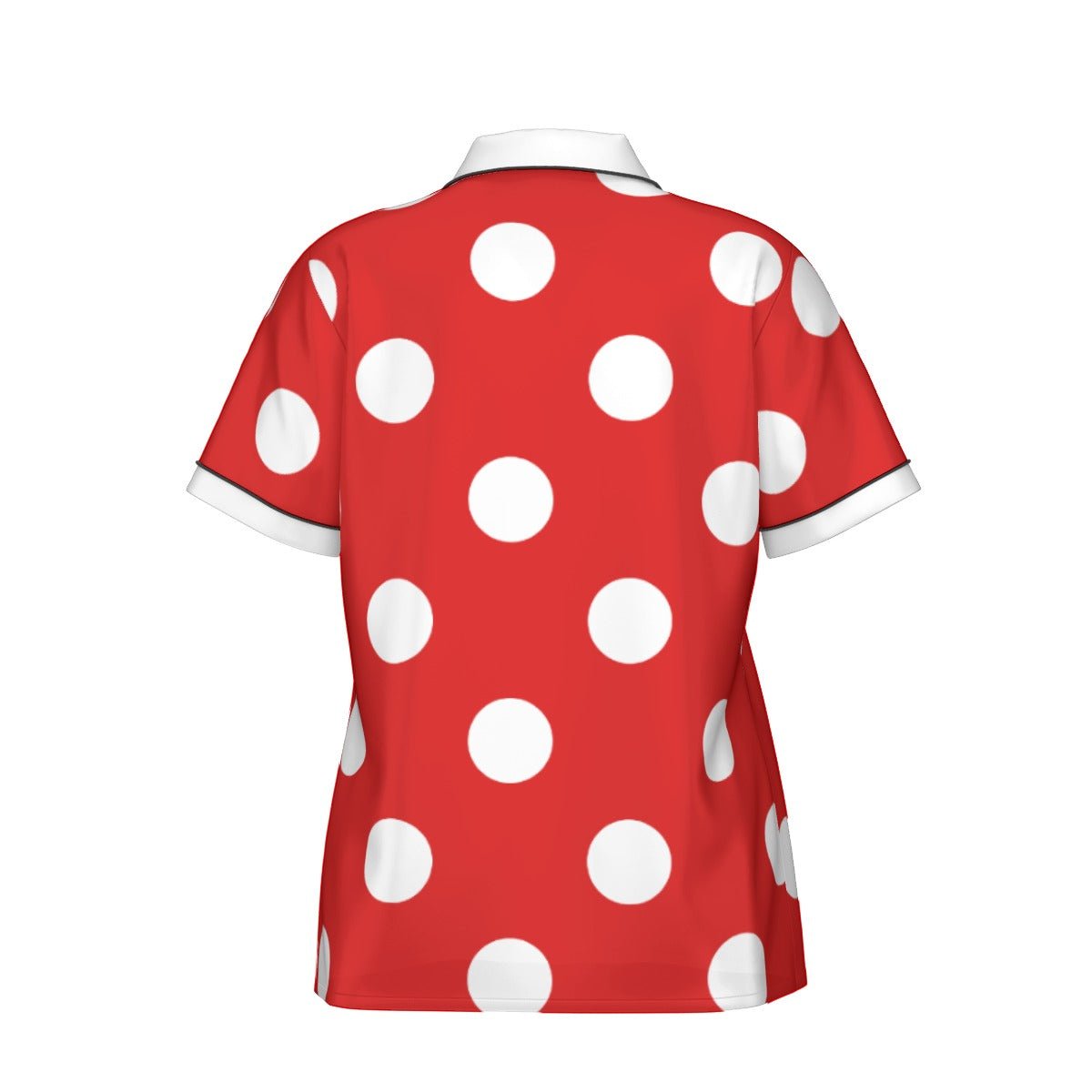 Lady Mouse Women's Imitation Silk Short Sleeve Pajama Set Wrong Lever Clothing