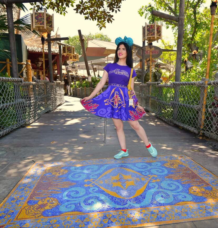 Magic Carpet Skater Skirt aladdincharacter costumeWrong Lever Clothing