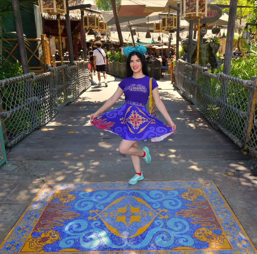 Magic Carpet Skater Skirt aladdincharacter costumeWrong Lever Clothing